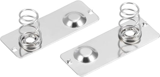 sourcing map 20 Stück AA Batterie Federplatte 29x11mm Nickel Platte Positiv Negativ Kontakt Vernickelung 2018