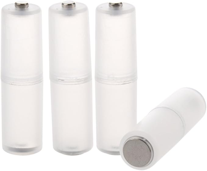 N/A MARKELL 4 Stück AAA zu AA Batterie Adapter Konverter Set zylindrische Gehäuse Halter