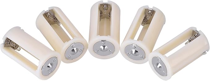 Risegun Batteriekonverter, 5 Stück 3 AA bis D Größe Parallel Batteriehalter Box Batterieadapter Umschalter Konvertergehäuse