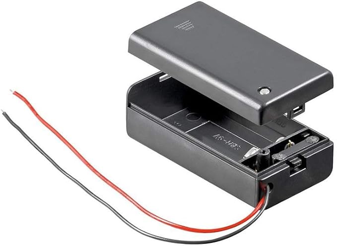 goobay 48171 9V Block Batteriehalter Schwarz wasserabweisend -20 °C 69x33 mm – 4040849481710