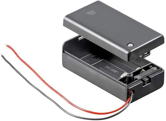 goobay 48171 9V Block Batteriehalter Schwarz wasserabweisend -20 °C 69x33 mm – 4040849481710