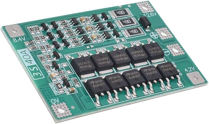 ZkeeShop 3S 40A 12.6V BMS Li-ion Lithium Batterie Schutzplatine 18650 Ladegerät mit Balance