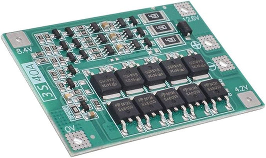 ZkeeShop 3S 40A 12.6V BMS Li-ion Lithium Batterie Schutzplatine 18650 Ladegerät mit Balance