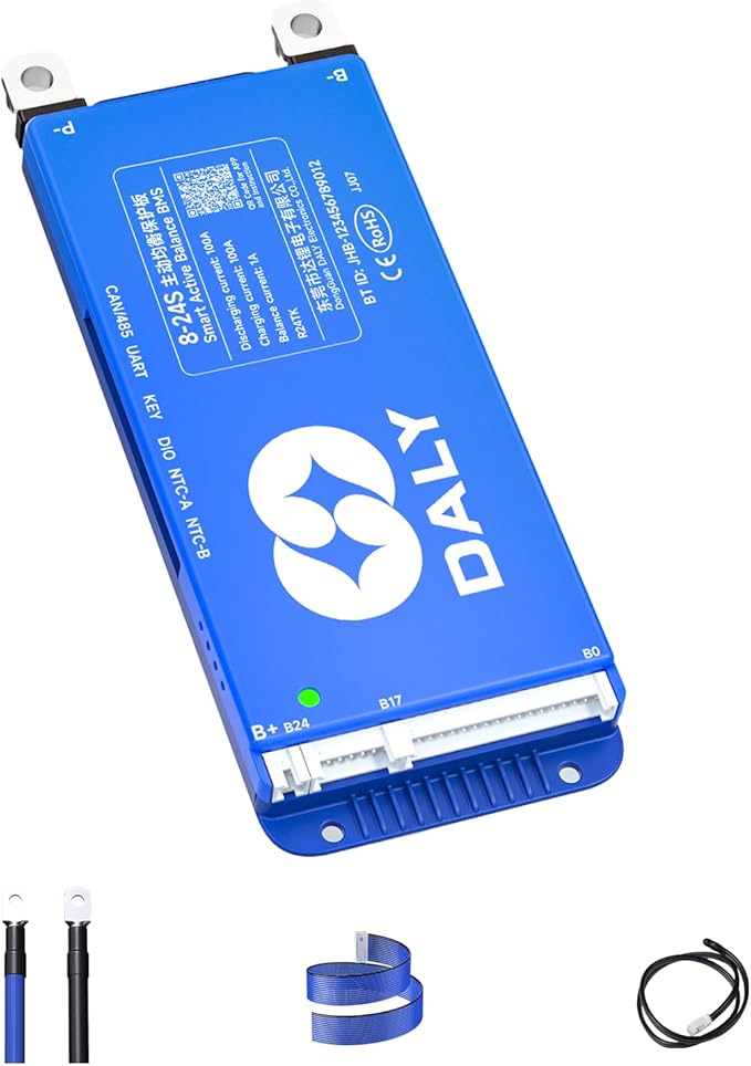 Dongguan Daly Electronics Co., Ltd DALY 100A 8S-24S 24V-84V Smart BMS mit 1A Active Balancer, Bluetooth für Lithiumbatterie NCM/LFP/LTO