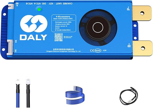 Dongguan Daly Electronics Co., Ltd DALY Smart Active Balance BMS 200A 12V-24V 4S-8S mit Bluetooth für Li-Ion/Lifepo4/LTO Akkupacks – R24TM-200A