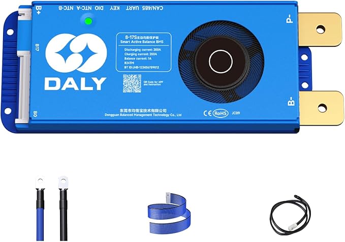 Dongguan Daly Electronics Co., Ltd DALY Smart Active Balance BMS 200A 24V-60V 8S-17S mit Bluetooth für Li-Ion/Lifepo4/LTO – R24TM-200A