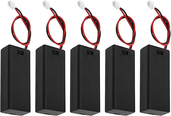 ECSiNG 5er Pack AAA Batteriehalter mit Ein/Aus-Schalter & PH2.0-2Pin Kabel für BBC Micro:Bit Board – 855-EN