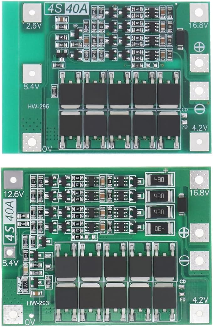 Be In Your Mind 244-BI 4S 40A Li-Ion BMS Schutzplatine mit Balance für Bohrmotor 18650 26650