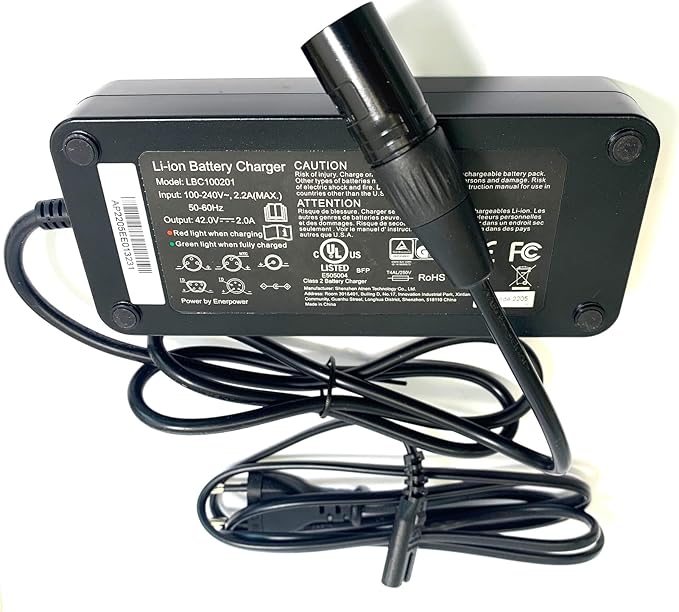 Enerpower 42V Ladegerät FY4202000 für Raleigh Leeds Dover Stoker Impulse 36V-37V Systeme mit XLR-4