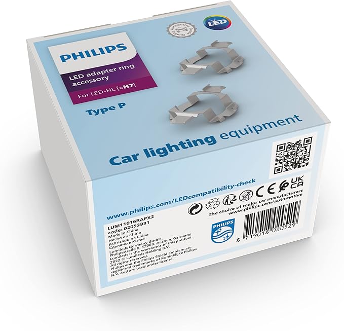 Lumileds Philips Adapterringe Typ RAP für LED-Scheinwerferlampen H7 Ultinon Pro3021 2052931