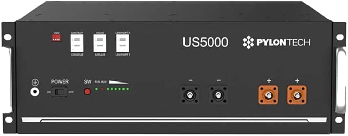 Pylontech US5000 LiFePO4 Batterie 4,8kWh 48V mit 6000 Zyklen & IP20 Schutz – 015655-004
