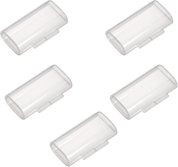 Hegebeck Batteriebox für 2x AAA, transparent, 5 Stück, Hartplastik, 47,3x28,2x14 mm, GFC6500MU1206-FBA