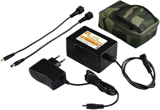 ICUserver GmbH ICU Powerpack 5.0 Ah Super Li-Ion Akku 12V mit Ladegerät, DC4017/DC5521 Anschluss für Wildkameras – ZBATLI