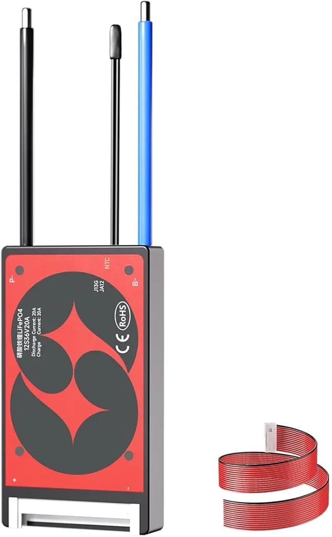 TECNOULAB 1 Stück 8S 24V 20A LiFePO4 Lithium Akku Schutzboard BMS PCB mit Balancer