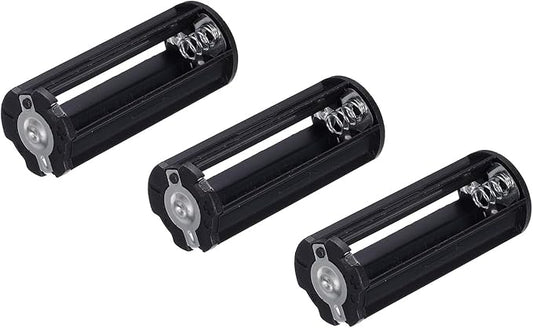 QUARKZMAN 3x AAA Batteriehalter Set Lagerkoffer Adapter Zylinderform Flachkopf für Taschenlampe Lampe RC