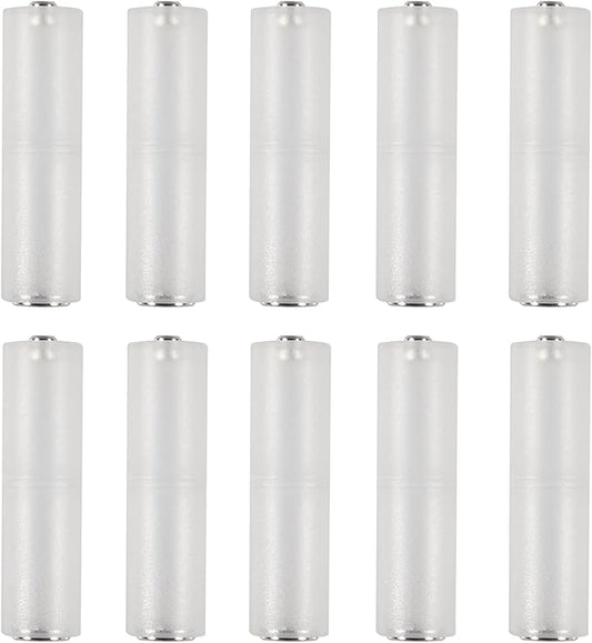 AEDIKO 10 Stück AAA zu AA Adapter Konverter AE19670 - Batteriehalter aus PP Material mit Metallkontakt für einfache Installation