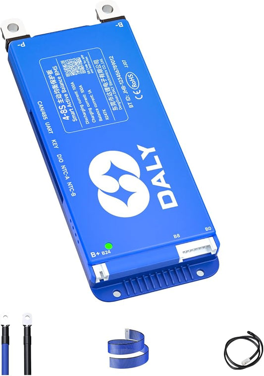 Dongguan Daly Electronics Co., Ltd DALY 100A 4S-8S 12V-24V Smart BMS mit 1A Active Balancer & Bluetooth für Lithiumbatterien NCM/LFP/LTO