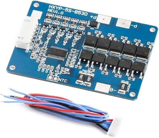 iHaospace 5S 18V 21V 30A BMS Lithium Batterie Schutzplatine Ladeboard Modul 1200 mit Kabel