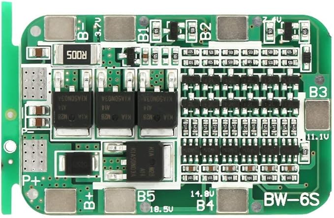 Walfront 6S 15A 22V 24V Lithium Batterie Schutzplatine Ladegerät Modul für Li-Ion Zellen mit Überladungsschutz – B07SPRDHDY
