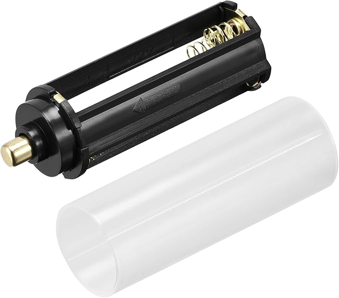 sourcing map 18650 AAA Batterieadapter Set - 3x1,5V Speicheradapter Gehäuse & Hülsenrohr für LED Taschenlampen