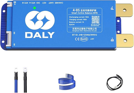 Dongguan Daly Electronics Co., Ltd DALY Smart Active Balance BMS 150A 12V-24V 4S-8S Bluetooth RS485 CAN PCB für Li-Ion LifePO4 LTO