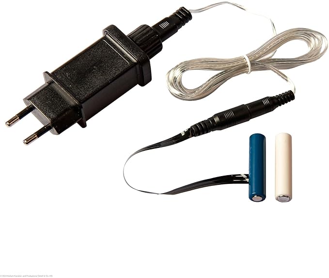 Nein Auslaufartikel (Produktion durch Hellum Batterie Adapter AAA 2X, 3V Netzteil Ersatz für 2 AAA Batterien, Dummy auf 230V mit 1,8m Kabel, Eliminator für Dekoration 578362