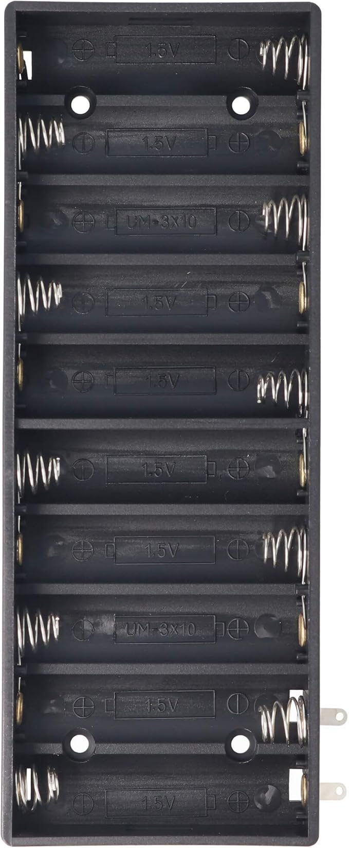 AccuCell Batteriehalter für 10 Mignon AA LR6 Batterien oder Akkus mit Lötanschluss - Modell 11986