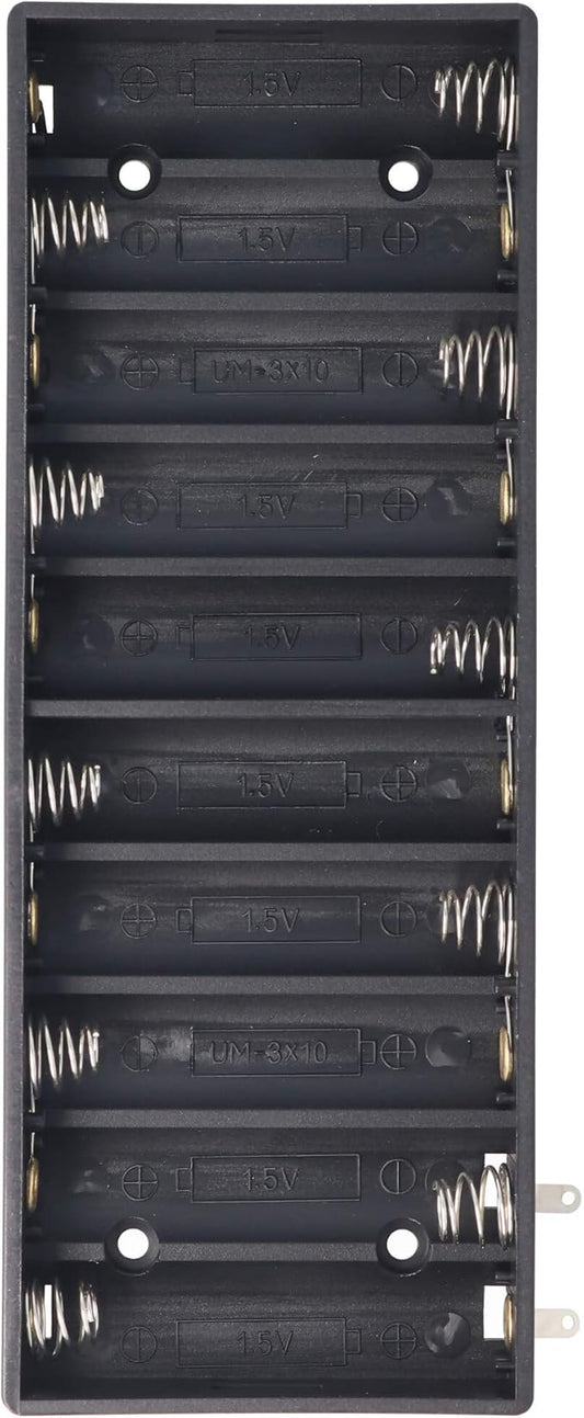 AccuCell Batteriehalter für 10 Mignon AA LR6 Batterien oder Akkus mit Lötanschluss - Modell 11986