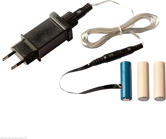 Hellum Handels- und Produktions GmbH & Co. KG Hellum 4,5V Netzteil Adapter Batterieersatz für 3xAA Batterien mit 1,8m Kabel für Lichtdekoration 578997