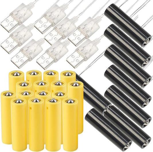 ZX8679-944 Herstellerreferenz : ZX8679-944 ZX8679-944 USB-Batterie-Adapter 8er-Set: Universal-Netzteil für AA-Geräte, ersetzt 24 Batterien, inkl. Dummy-Batterien & 2,1m Kabel